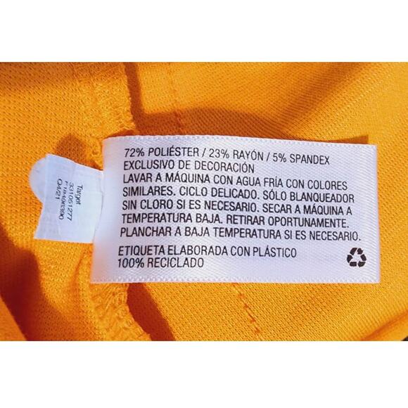 Wild Fable Orange Stripe A-Line Tennis Skirt Medium NEW - Picture 5 of 7